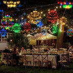 Christmas Decorations,LED Light Balls Outdoor,2 Pack,Warm White