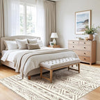 4x5 Washable Entryway Area Rug: Modern Moroccan Runner Rugs Indoor Soft Non - Image 2