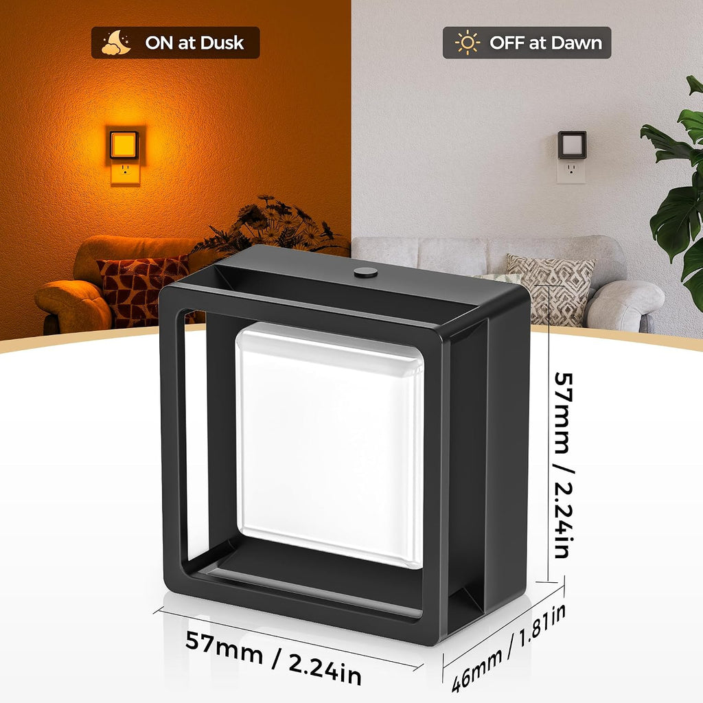 DORESshop LED Night Light,Night Lights Plug Into Wall [2 Pack],3CCT