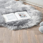 ORINOVA Light Gray Washable Fuzzy Fur Runner Rugs - Image 8
