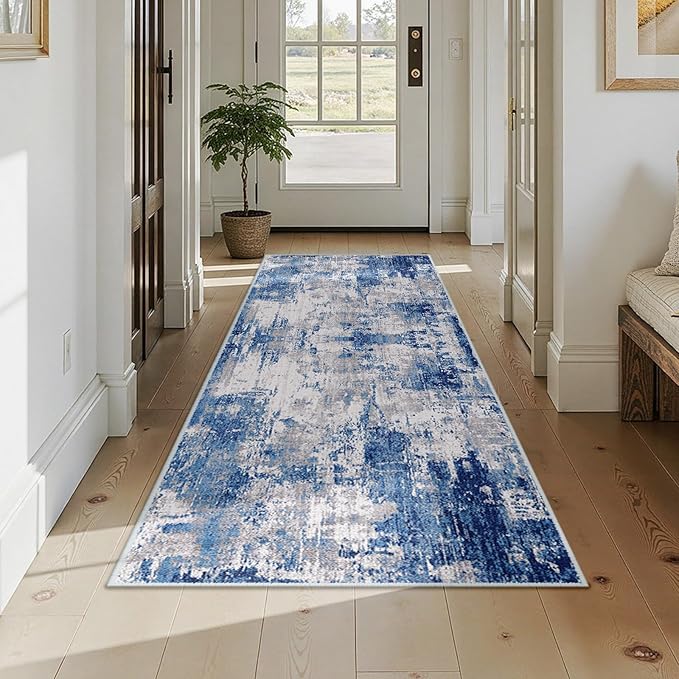 Washable Area Rugs 3x7 Non-Slip Modern Abstract Soft - Image 9