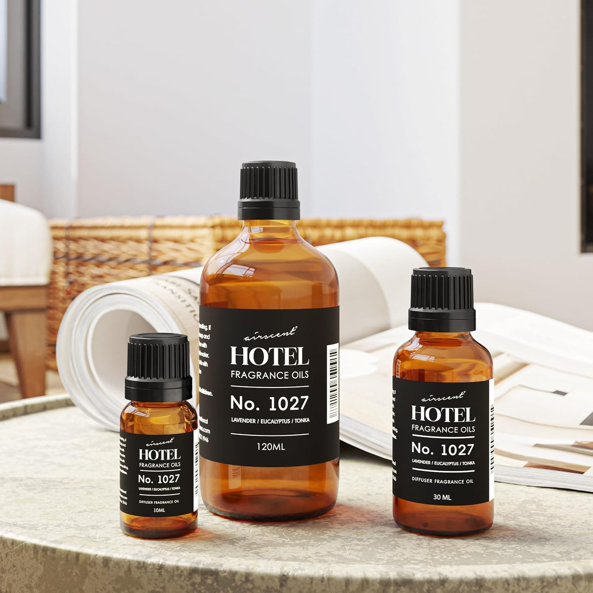 AirScent Hotel Diffuser Oil No. 1027 - Zen Hotel Scent Inspired - 120 mL