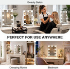 9-Bulbs Vanity Mirror with Dimmable Lights, Touch Control, 3 Color