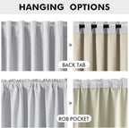 MIULEE 100% Blackout Linen Curtains - Image 5