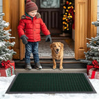 Smiry Front Door Mat Outside Entrance, Heavy Duty Natural Rubber Doormat - Image 8