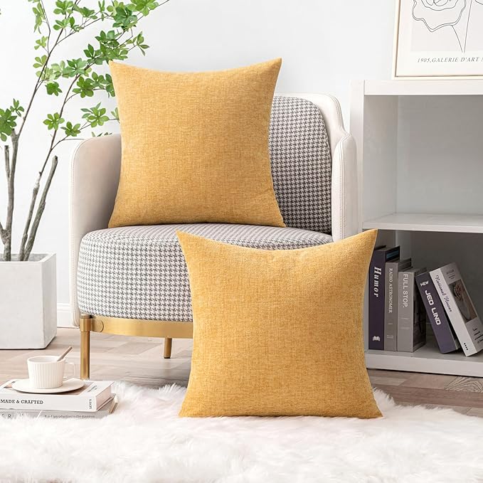 MIULEE Spring Home Decor Pack of 2 Couch Throw Pillow Covers 16x16 Inch Soft - Image 5
