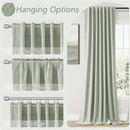 Guken 100% Blackout Curtains 72 Inch Length 2 Panels Set - Image 6