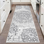 HEBE Hallway Runner Rug 2'x5' Washable Vintage Distressed Area Rugs Non Slip by HEBE