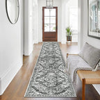 HEBE Hallway Runner Rug 2'x8' Washable Vintage Distressed Area Rugs Non Slip - Image 7