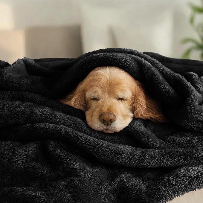 Exclusivo Mezcla Plush Fuzzy Fleece Bed Blanket Twin Size, Super Soft, Fluffy - Image 3