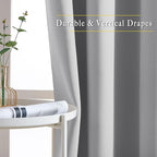 NICETOWN Blackout Silver Grey Living Room Curtains - Image 5