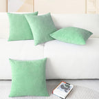 CaliTime Throw Pillow Covers Decorative 18 X 18 Inches Pack of 4 Cozy Chenille - Image 6