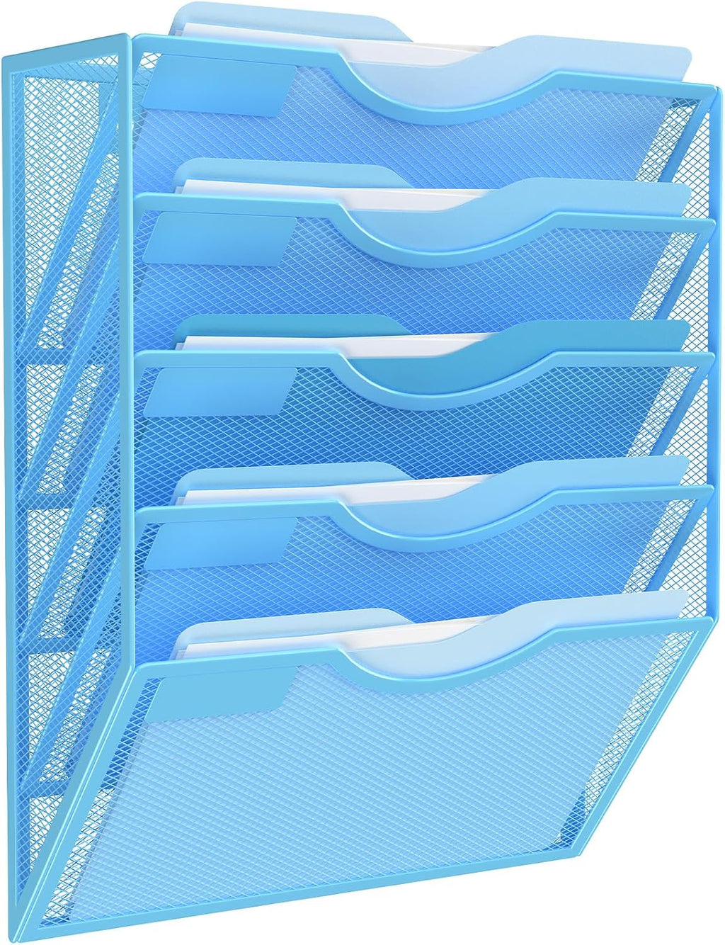 Kuntine.B Wall File Organizer Office Hanging Magazine Holder Wall File Organizer for Office Home