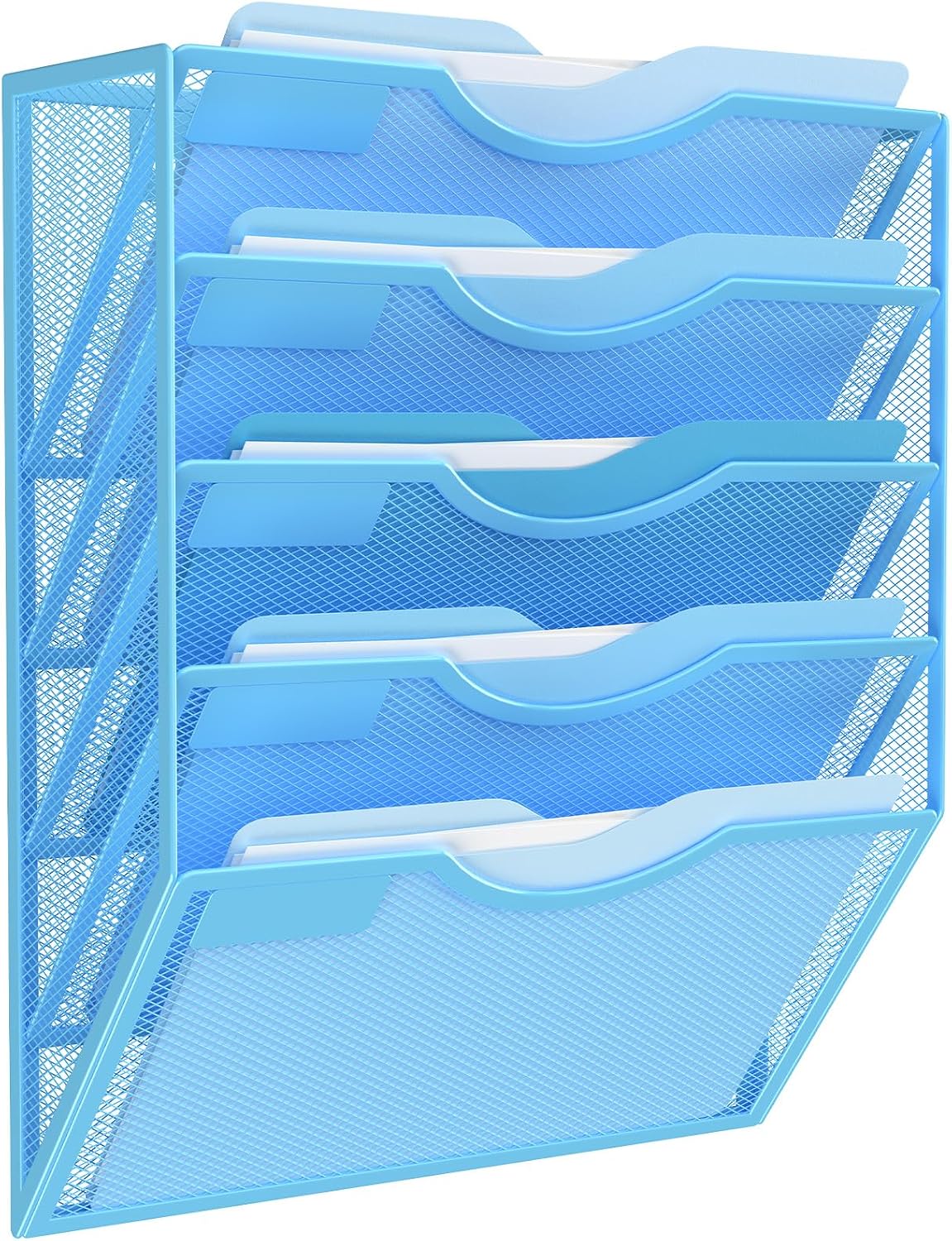 Kuntine.B Wall File Organizer Office Hanging Magazine Holder Wall File Organizer for Office Home