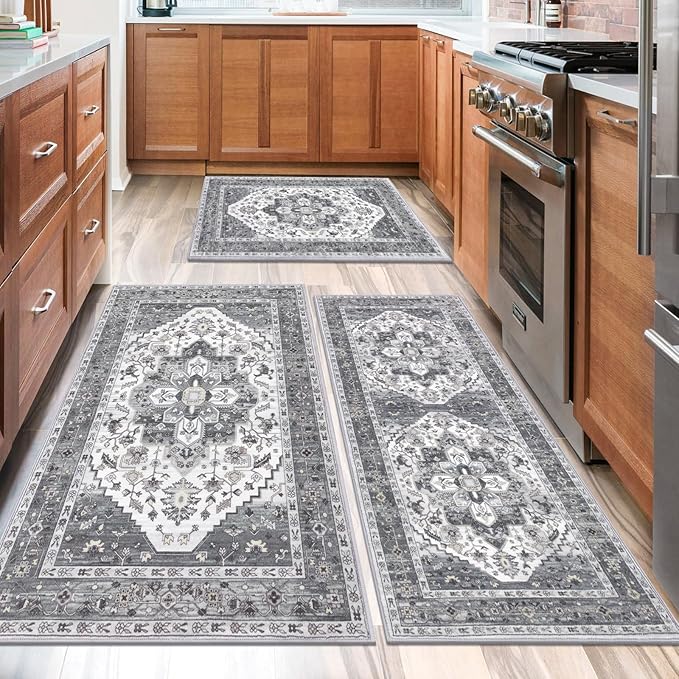HEBE Boho Kitchen Rug Sets 3 Piece - Image 6