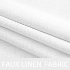 MIULEE Linen Textured Curtains for Bedroom Solid 100% Blackout Thermal - Image 5