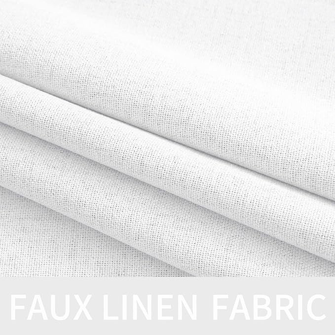 MIULEE 90 Inches Linen Textured Curtains - Image 5