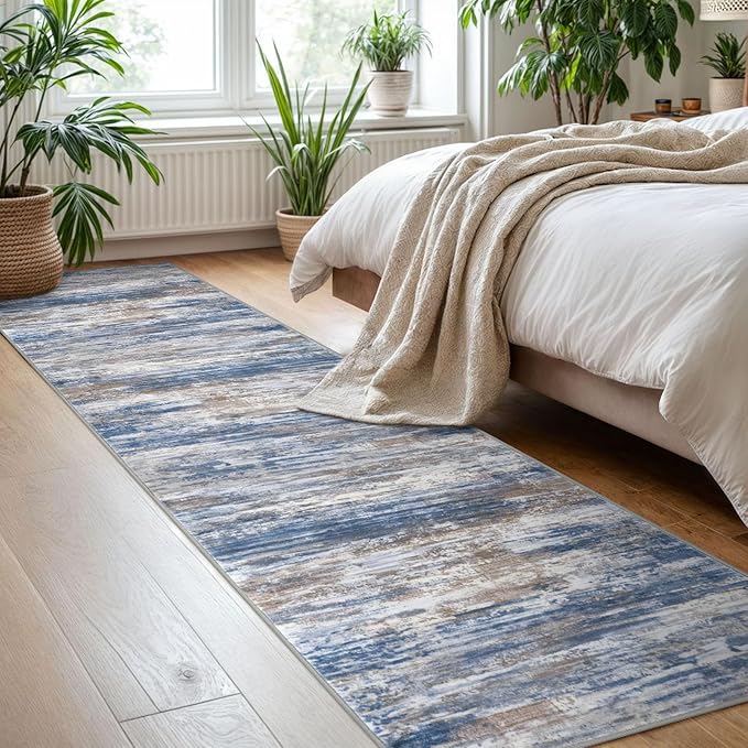 KOZYFLY Modern Abstract Hallway Runner Rug, 2x8 Kitchen Rugs Non-Slip Washable - Image 7