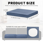 8Pcs Outdoor Cushion Covers, Patio Cushion Covers, Stretch Elastic Slipcovers - Image 2