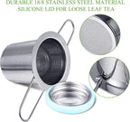 Patelai 2 Pcs Tea Infusers with Scoop Tea Infusers for Loose Teas