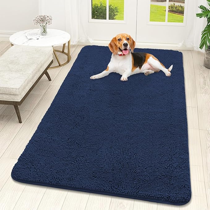 OLANLY Dog Door Mat for Muddy Paws 59x32, Absorbs Moisture and Dirt, Absorbent by OLANLY