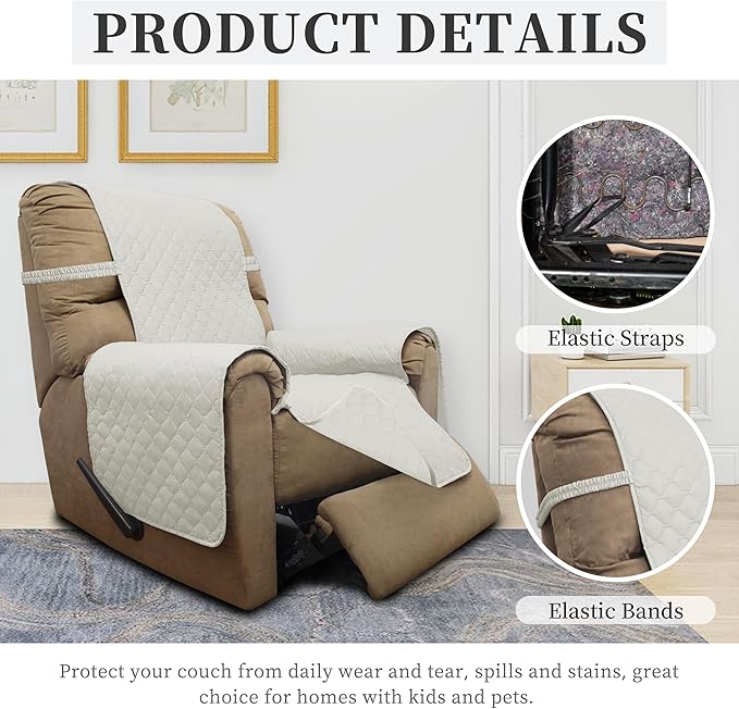 ISSUNTEX Double Protection 100% Waterproof Recliner Covers - Image 5