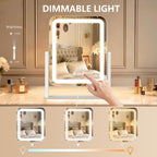 Ratsamee Rechargeable Vanity Mirror, 8000mAh 13"×15" Makeup Mirror