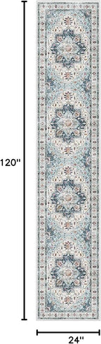Madane Runner Rugs for Hallway 2x10 Long Washable Non-Slip Hallway Runner Rug - Image 2