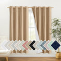 NICETOWN 100% Absolutely Blackout Linen Curtains by NICETOWN