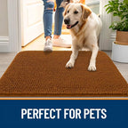 OLANLY Dog Door Mat for Muddy Paws 44x24, Absorbs Moisture and Dirt, Absorbent - Image 6