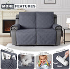 TAOCOCO 100% Waterproof Recliner Loveseat Covers 2 Seater, Split Loveseat Covers - Image 3