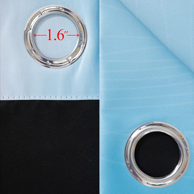 Ombre Pink and Blue Blackout Curtains 54 Inches Long, Full Light Blocking - Image 7