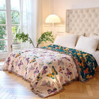 MSGKV Boho Throw Blanket for Couch Cotton Butterfly Blanket 50"x60" Sofa Chair - Image 5