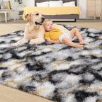 Tepook Fluffy Large Rugs for Living Room, Area Rug 6x9 Soft Carpet for Bedroom - Image 4