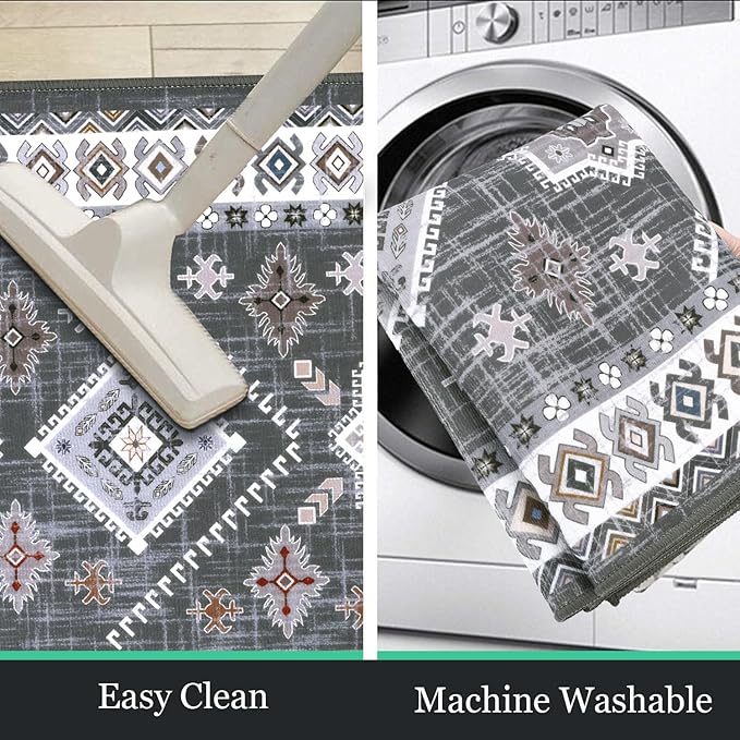HEBE Boho Kitchen Rug Sets 3 Piece - Image 4
