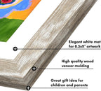 Americanflat 8.5x11 Changeable Kids Art Frame - Driftwood