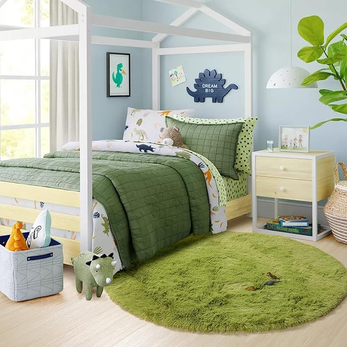 Grass Green Small Round Rug 3Ft - Image 3