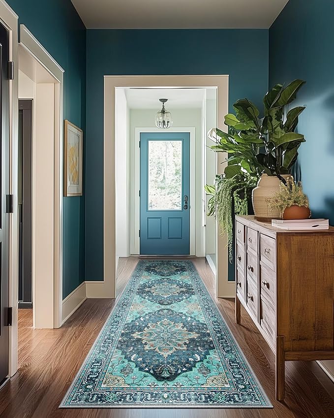 RELEANY Area Rugs 2'x8' Runner Rug Non Slip Washable - Image 9