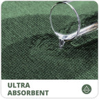 Bath Mat,Ultra Thin Bathroom Rugs,Rubber Bath Mats for Bathroom,No Slip Bath Rugs,Quick Dry,Machine Washable,Low Pile,Absorbent,Shower Outside,Sink,Home Decor Accessories.Green,1'5"x2'3"(17x27inch)