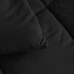 NTBAY Twin Microfiber Bed in a Bag, Comforter Set with Sheet 5 Piece, Black