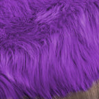 Latepis Round Fluffy Rug 5ft Purple Circle Rugs - Image 7