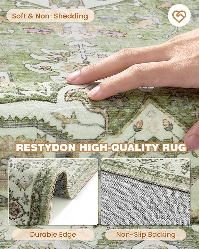 Runner Rug 2x10, Ultra-Thin Kitchen Rugs Non Slip Washable Rugs - Image 6