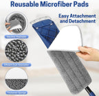 BUVE Microfiber Flat Mop for Hardwood Floors Cleaning
