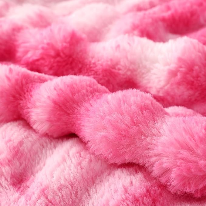 COOVA Faux Fur Throw Blanket for Couch, Cozy Soft and Fuzzy Plush Rabbit Fur - Image 5