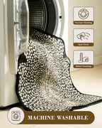 Leopard Print Rug for Living Room, Cheetah Rug 5.2x7 Faux Animal Print Skin - Image 4