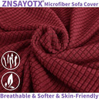 ZNSAYOTX Stretch Oversized Couch Cover Universal Sofa Covers - Image 8