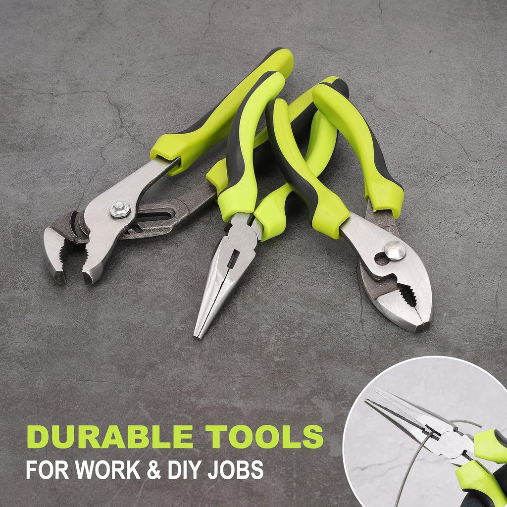 FASTPRO 220-Piece Home Tool Set, Household Repairing Tool Kit, Green