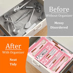 Spaclear Large Kitchen Utensil Drawer Organizer Expandable Silverware Tray