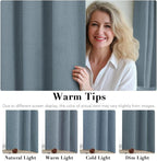 H.VERSAILTEX Linen Curtains 100% Blackout Curtains - Image 5