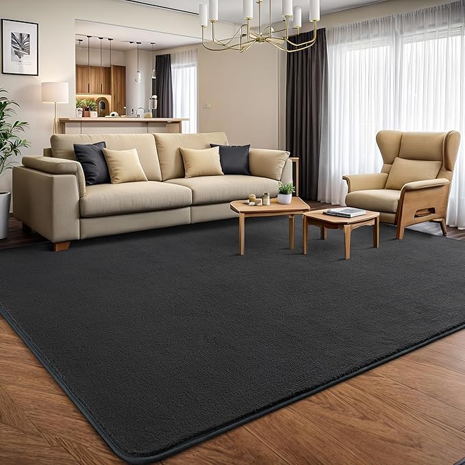 AROGAN Modern Shag Area Rug for Bedroom, 4x6 Feet Washable Rugs for Living Room - Image 3